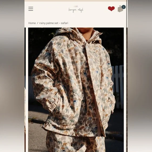 BNWT konges sløjd rainy palme set safari - Picture 2 of 8